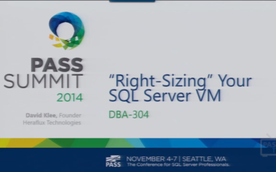 PASS Summit 2014 – Right-Sizing Your SQL Server VM